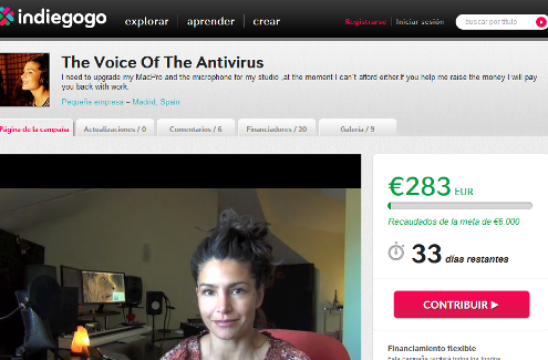 voz antivirus crowdfunding