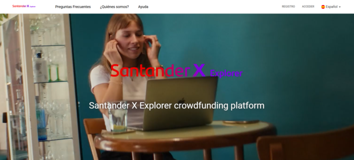 Plataforma de Crowdfunding de Santander X Explorer